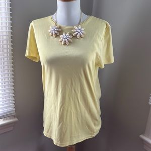 Talbots summer yellow cotton T-shirt